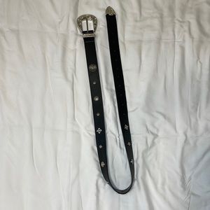 Western Style Faux Leather Belt